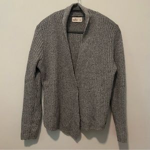 Hollister Gray and Silver Thread Cardigan